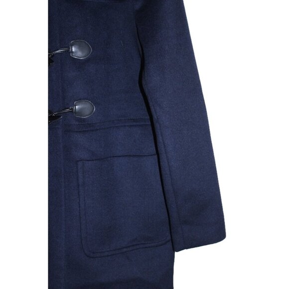 FOREVER 21 Preppy Hooded Toggle Coat, Deep Blue - Size Medium/Large - Picture 4 of 9